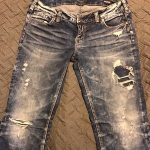 Silver Ladies Jeans